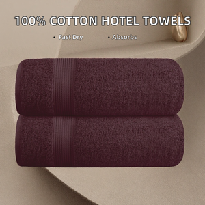 Lot de serviettes de voyage rectangulaires 70x140cm en coton 100% absorbant, séchage rapide, couleur unie, haute qualité, pour adultes, fabriquées en Turquie - Product Image 2