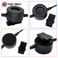 Adaptor Headset Taktis TS TAC-SKY 6-pin PRC PTT, Aksesori yang Cocok untuk Radio AN/PRC 148 152