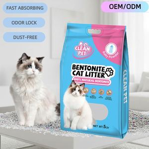 Litière pour chat en bentonite de qualité supérieure, écologique, en forme de boule, à agglomération rapide, contrôle des odeurs, 5L, pour vente en gros aux animaleries - Product Image 1