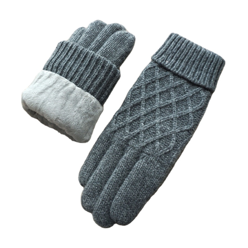 Индивидуальные Зимние трикотажные перчатки из хлопка и шерсти