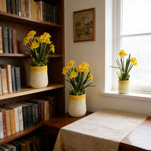 Flor Artificial de <span class=keywords><strong>Narciso</strong></span> en Maceta, Planta Artificial Realista en Maceta de PVC Color Pastel para Decoración del Hogar, Sala de Estar, Regalo de Primavera - Product Image 4