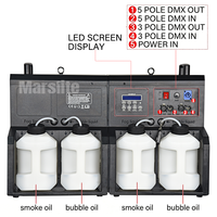 Machine à bulles de brouillard LED à 4 trous, équipement de scène sans fil DMX, machine à fumée et bulles LED 1500W pour fêtes, mariages et événements