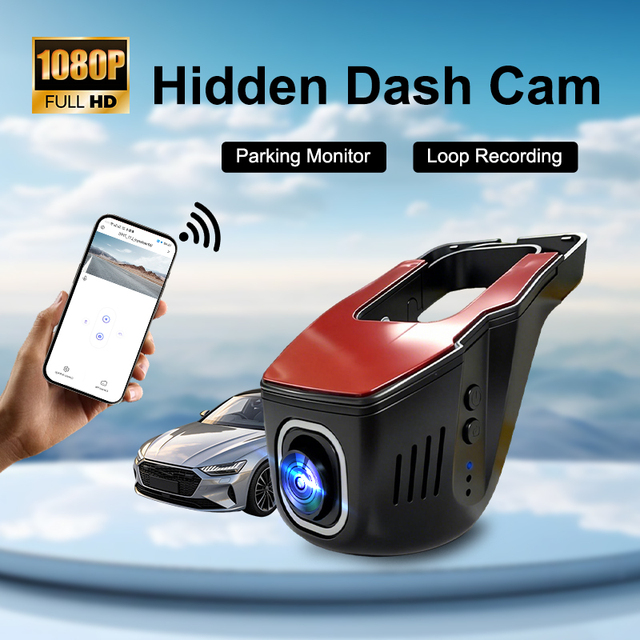 High Resolution Dash Camera H.264/H.265 Video Compression Camera Loop Recording Universal WiFi Recorder for Vehicle