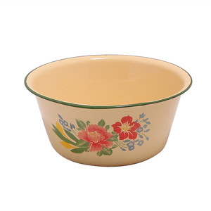 Vente en gros d'ustensiles de cuisine classiques et durables, bacs jetables en céramique <span class=keywords><strong>émaillé</strong></span>e pour le camping, bol à soupe en <span class=keywords><strong>métal</strong></span> et en acier - Product Image 2