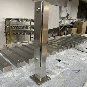 Thép không gỉ vuông balusters nhỏ bài cơ sở kính không khung kẹp - Product Image 3