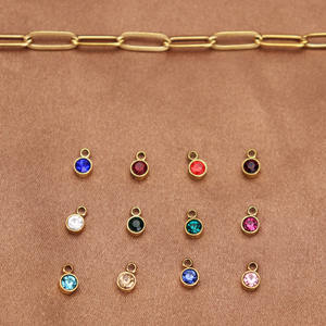 Corazón de acero inoxidable botella de rapé ancla oso Zodiaco piedra colgante encantos con broche de langosta DIY clip cadena collar - Product Image 6