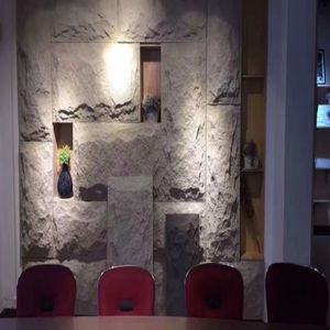 Yeni tip 3D Pu taş duvar paneli faux Pu taş duvar paneli makinesi duvar dekorasyon için - Product Image 3