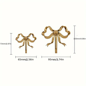 Brass Kim Loại Bowknot Tường Móc Dễ Dàng Cài Đặt Cổ Điển Áo Rèm Khăn Và Key Rack Cho Phòng Khách Và Phòng Tắm - Product Image 6