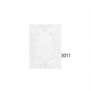 Elegante Juego de 7 Moldes Rectangulares de Plástico para Pastel de 26x37cm, Color Blanco Rubio, Suministros para Decoración de Pasteles de Boda - Product Image 2