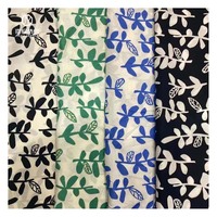 Tela de algodón peinado con estampado floral para costura de ropa, tejido pequeño estilo retro francés para niña, diseño hecho a mano