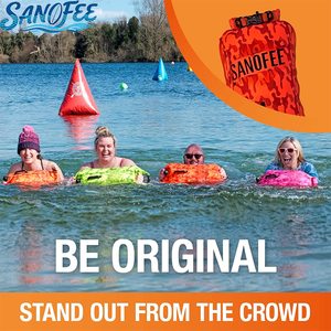 Fornitura di fabbrica 28L boa da nuoto doppio Airbag Design, Logo personalizzato per attrezzatura da nuoto in acque libere - Product Image 4