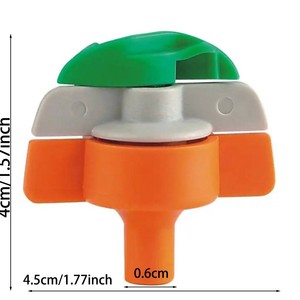 Tête de micro-asperseur rotative 6.0 interne pour l'irrigation des légumes, des arbres fruitiers et des jardins en serre, connexion rapide en plastique - Product Image 5