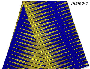 Nigeria Thời Trang <span class=keywords><strong>2025</strong></span> Thiết Kế Mới Phi Sáp Bất Sáp Ren In khố Vải 6 Yards Ren 100% Cotton Bền Vững - Product Image 3