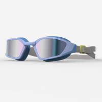 Lunettes de natation junior en silicone souple étanches avec double sangle et pont nasal remplaçable