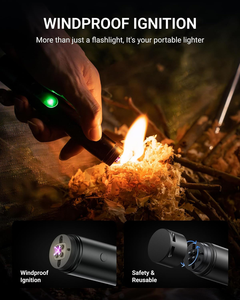 Wholesale Aluminum <b>LED</b> <b>Flashlight</b> with Red Blue Warning 3 Modes Telescope <b>Flashlight</b> with High Voltage Arc Function for Outdoor - Product Image 4