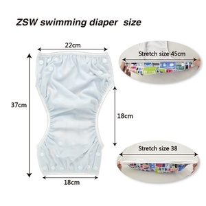 Alwababy popok renang bayi dapat digunakan kembali popok renang desain mode popok renang untuk bayi berusia di bawah 3 tahun