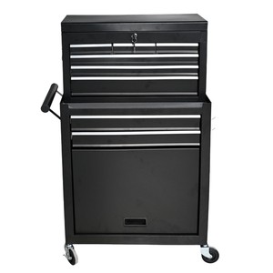 Carrito de Herramientas de 8 Cajones con Ruedas, Gabinete de Acero Resistente con Cerradura, Carro Utilitario Multifuncional de Luxmars - Product Image 1
