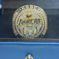 Bague de championnat tendance en cuivre plaqué or et argent de haute qualité FH, incrustation Hip Hop, pour homme, mariage, anniversaire