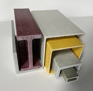 GRP sợi thủy tinh pultrusion sản phẩm hồ sơ vuông sợi thủy tinh FRP Ống Vuông - Product Image 4