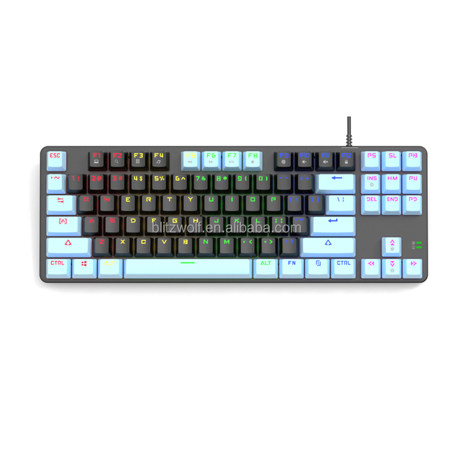 Factory Supplyn 87-Keys Mechanical Gaming Keyboard with Blue Switch New Condition for Gaming/Typing/PC/Mac