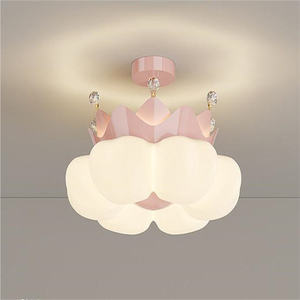 <span class=keywords><strong>Lampadario</strong></span> a LED a Forma di Corona Rosa, Luce a Spettro Completo <span class=keywords><strong>per</strong></span> Protezione degli Occhi, <span class=keywords><strong>Lampadario</strong></span> Principessa <span class=keywords><strong>per</strong></span> Camere da Letto di Bambine e Ragazze, Decorazione <span class=keywords><strong>per</strong></span> Camere dei Bambini - Product Image 6