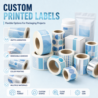 Rouleaux d'étiquettes autocollantes personnalisées, imprimées en couleur, laminées mat, amovibles, pour l'emballage des bouteilles, des bocaux, de la vente au détail