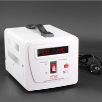 1KW 1000va 130V-270V 220V نوع التتابع الإلكترونية AVR AVS AC منظم جهد كهربائي أوتوماتيكي مثبت شاشة ديجيتال CE