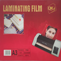 Film de plastification autocollant transparent brillant, sachets de plastification thermique a4 80 microns, qualité supérieure