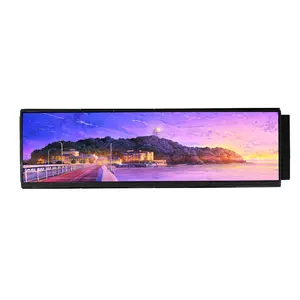 Ips Full Viewing Angle 126Inch Wide Screen Pc Monitor 126Inch Bar Lcd Display For Hyte Y60 Midtower Atx Computer Gaming Case