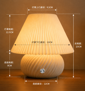 Modern 3D Printed Plastic Rechargeable DC Table <strong>Lamp</strong> USB Type-C <strong>Touch</strong> Dimmable Cordless <strong>Bedside</strong> Decorative for Home Hotel - Product Image 5