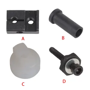 Pièces de rechange pour support de collier de positionnement de machine à broder, tuyau en plastique de barre d'aiguille, base blanche et vis
