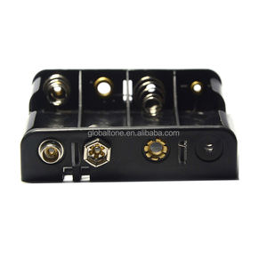 Portabatterie in Plastica Nera GTE GT3-1817 per 4 Batterie AA UM-3 6V con Cavo - Product Image 5