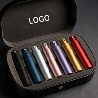 Nouveauté : Atomiseur de parfum rechargeable en aluminium vide 5ml 8ml 10ml, flacon de voyage miniature avec logo personnalisé