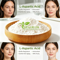 Bubuk Asam L-Aspartat Asam Amino Berasam Pelembap Perbaikan Penghalang Kulit Agen Penyangga untuk Serum Toner Krim Perawatan Rambut