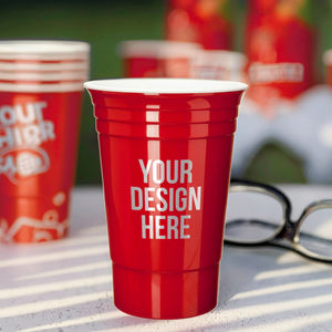 Großhandel Custom ized Branded Logo Wieder verwendbare 12/16 oz Kunststoff Einweg PP <span class=keywords><strong>Cups</strong></span> Custom Beerpong <span class=keywords><strong>Red</strong></span> Party <span class=keywords><strong>Cups</strong></span> für Camping - Product Image 1