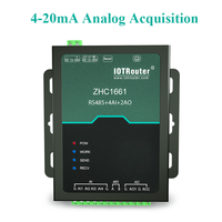 Gateway IoT con IA RS485, RJ45 LAN a Modbus RS485 RTU, Protocolo Ethernet TCP IP MQTT, 4AI