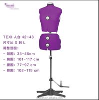 Maniquíes de Costura Ajustables para Mujer, de Plástico ABS, con Soporte para la Parte Superior del Cuerpo, para Uso de Sastre, en Posición de Pie