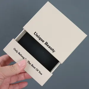 Anillo collar pulsera pendiente regalo papel joyería cajas de embalaje logotipo personalizado cartón joyería caja de embalaje con esponja en el interior