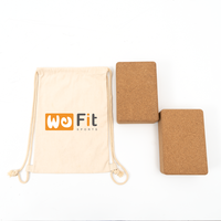 Fabrikpreis Private Label Umweltfreundliches 100% Natürliches Premium Holz-Kork Bio-Yoga-Block-Set für Übungen
