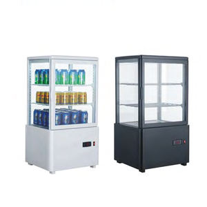 Réfrigérateur vertical à 4 portes latérales en verre de 58 litres, affichage commercial d'hôtel, vitrine de refroidissement, réfrigérateur pour boissons non alcoolisées - Product Image 5