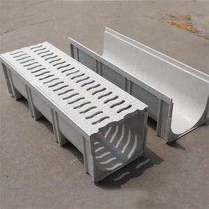 รางระบายน้ำโพลิเมอร์สำเร็จรูป ฝาครอบรางน้ำฝน ระบายน้ำล้นสำหรับสระว่ายน้ำ รางระบายน้ำฝน - Product Image 2