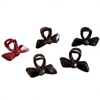 Pinza de Pelo Versátil Hecha a Mano con Diseño de Lazo, Pinza de Plástico Tipo Garra, Bonita Pinza de Tiburón para Peinados Medios o Altos, Elegante Accesorio para Moños y Colas de Caballo, Ideal para Fiestas
