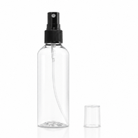 Flacon pulvérisateur à fine brume en PET, transparent, rond, en plastique, pour cosmétiques, toner, soins capillaires, emballage personnalisé, directement de l'usine