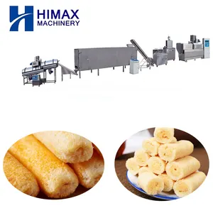 HIMAX Core Filling Snack Food Production Line Puff Corn Snack Extruder Machines for Manufacturing Plant