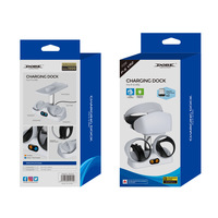 Station de charge pour casque PS5 VR2 avec voyants lumineux, chargeur de manettes PSVR2, support de lunettes rétractable, en ABS