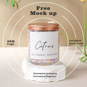 Velas Aromáticas de Cera de Soya Personalizadas de Lujo con Tapa Dorada, Decoración para el Hogar, Aromaterapia con Aceites Esenciales, Meditación, para Días Festivos y Bares - Product Image 4