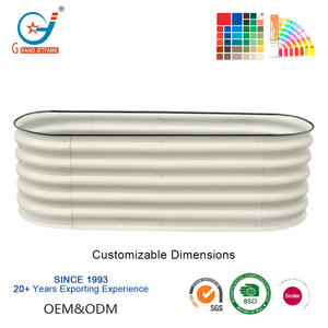 Venta directa de Kits de cama de jardín elevado de jardín Cama de maceta elevada de metal para verduras Flores Tierra - Product Image 2