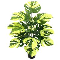 Feuille de Monstera Artificielle, Plante en Pot en PVC Souple, Fleurs Artificielles, Composition Florale, Décoration d'Intérieur de Style Nordique, Ornement Monstera