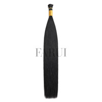 Cheveux humains en vrac sans trame 100% Remy pour tressage, couleur naturelle, lisses et soyeux, prix de gros, cheveux double drawn en vrac