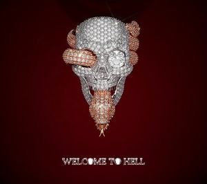 Anello con teschio in oro 10K/14K per uomo-diamanti da laboratorio CVD, gioielli Hip Hop personalizzati, certificati IGI, stile Streetwear - Product Image 1